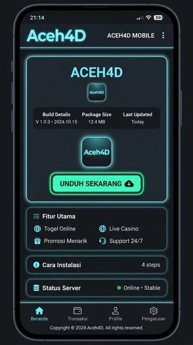 Unduh dan Instal APK aceh4d dengan Mudah di Indonesia