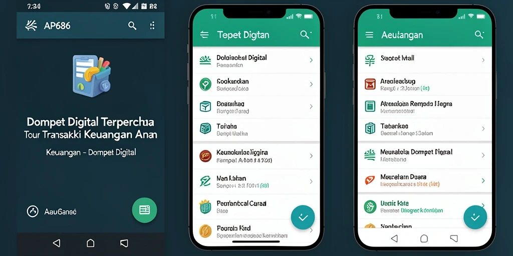 Antarmuka AP686 yang menarik dan fungsional untuk Dompet Digital.