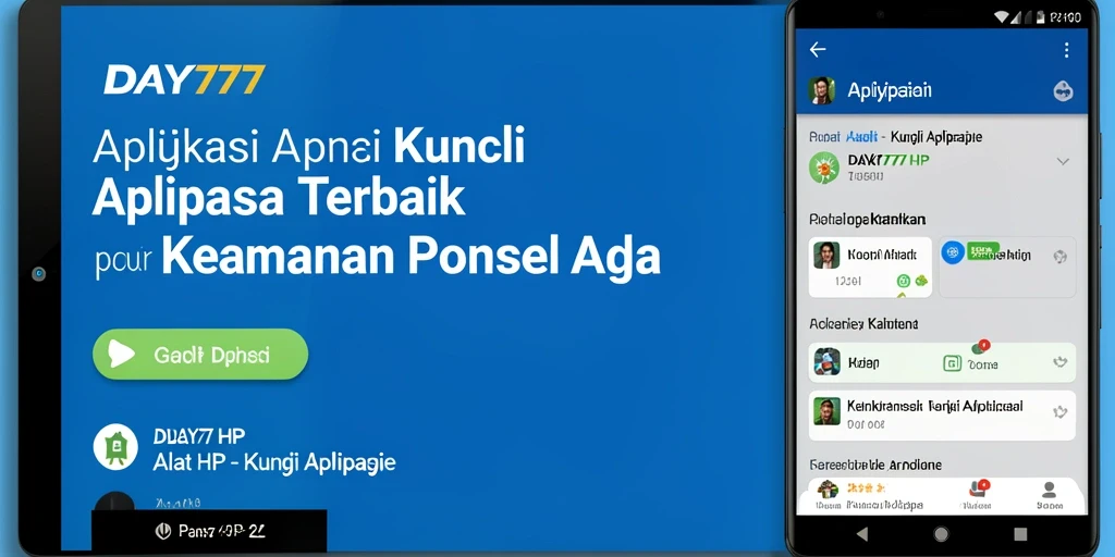 Tampilan antarmuka aplikasi Kunci Aplikasi DAY777 yang menarik dan fungsional.
