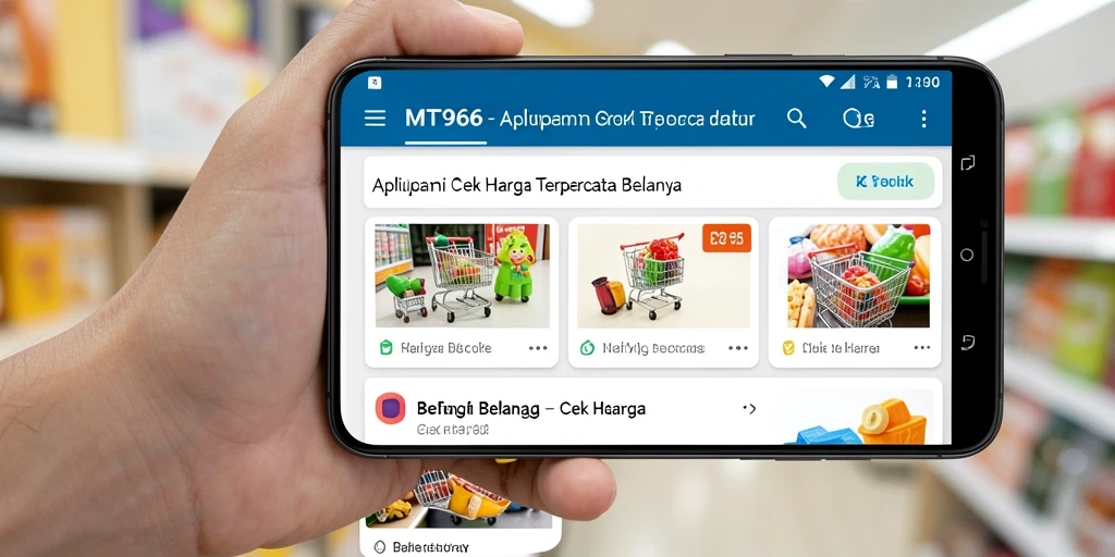 Tampilan antarmuka aplikasi Cek Harga MT966 yang mudah digunakan.